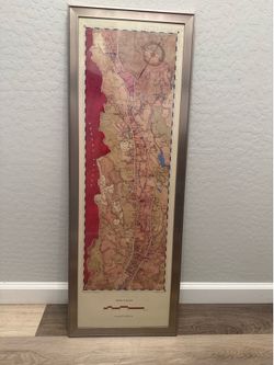 Framed Napa Valley Wine Art
