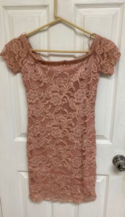 Lacey pink dress size medium