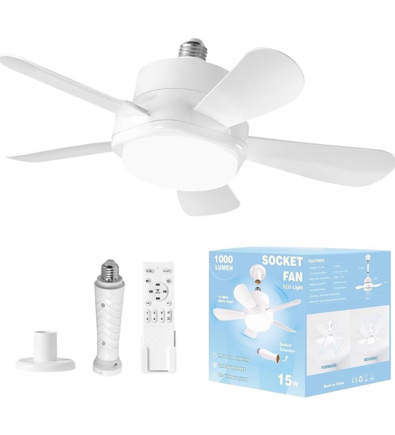 Socket Fan Light(brand new)