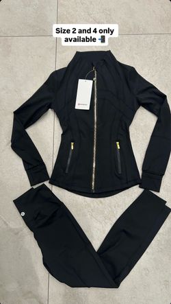 Lululemon Black Jacket and Leggings Set