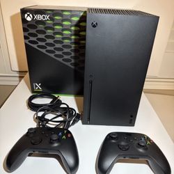 🎮 Microsoft Xbox Series X 1TB Black Console + 2 Controllers Tested w/ Original Box