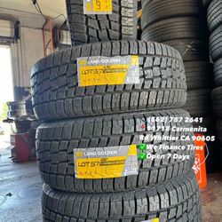285/55R20 LT Land Golden All Terrain Set of Tires Installed and Balanced Set de Llantas Nuevas Instaladas y Balanceadas