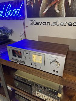 🔥 VINTAGE 1980 AKAI CS-M01 Cassette Deck | Fully Serviced & New Belts - Real 80s Sound!