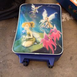 Vintage Kids Tinker Bell Luggage 