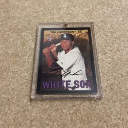 2016 Tim Anderson Rookie Card- Rare Black Border- Chicago White Sox 