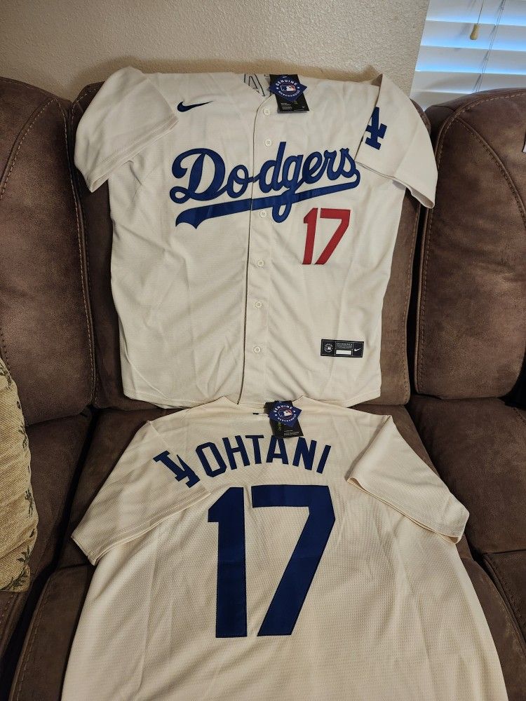 Dodgers Ohtani Jersey (Cream Color)