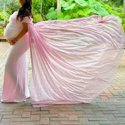 Pink maternity dress 