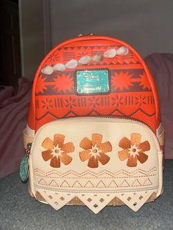 Loungefly Disney Moana Seashell Tribal Print Mini Backpack