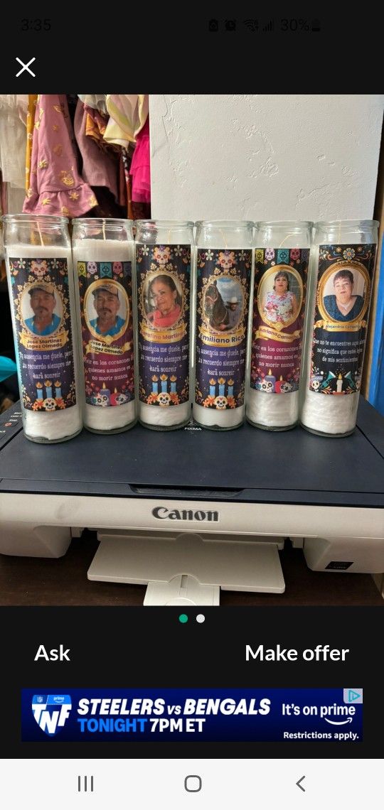 Dia De Los Muertos Velas