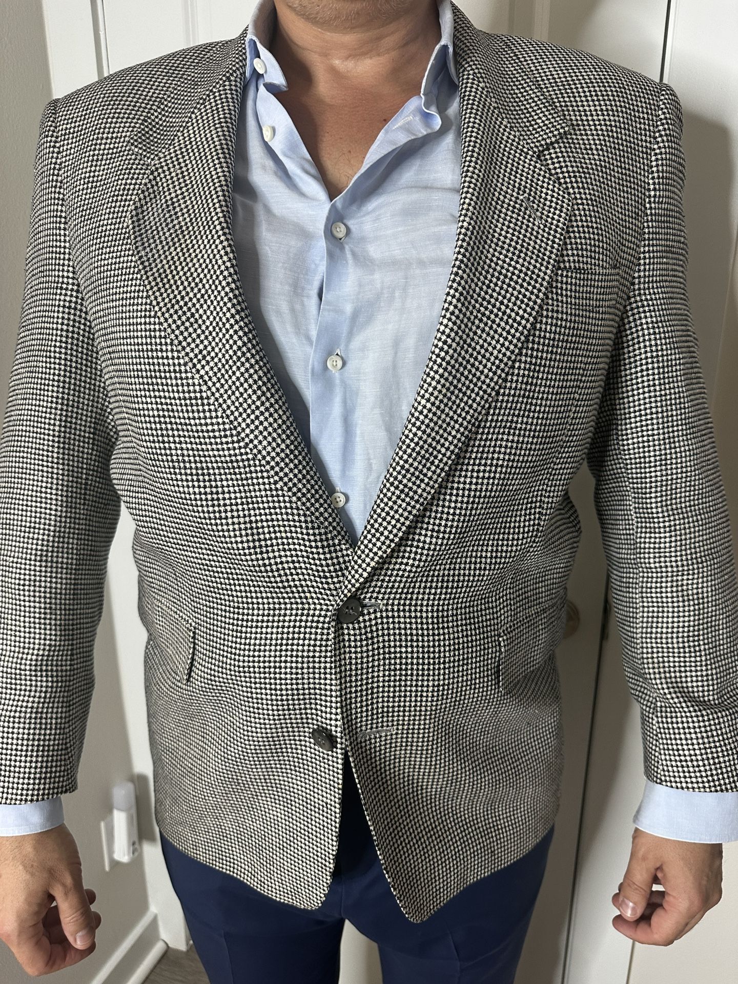 Custom Men’s 100% Silk Blazer