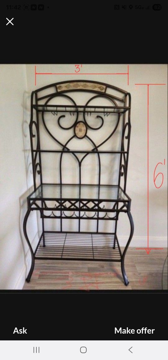 Metal shelf/wine rack