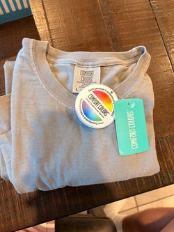 Comfort Colors Heavyweight Garment Dye T-Shirt Size L Grey