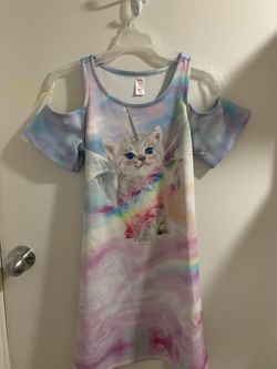 girl justice dress size 12 like new