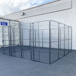 (Brand New) $360 Dog 16-Panel Playpen, 10x10x5ft Tall Heavy Duty Pet Exercise Fence Crate Kennel Gate