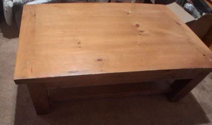 Solid wood coffee table 3 piece