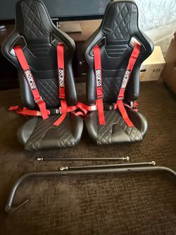 Racing seats , sparco belt harness & harness bar