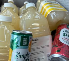 Drinks lot of lemonade, simply pop, Dr. Pepper creamy coconut