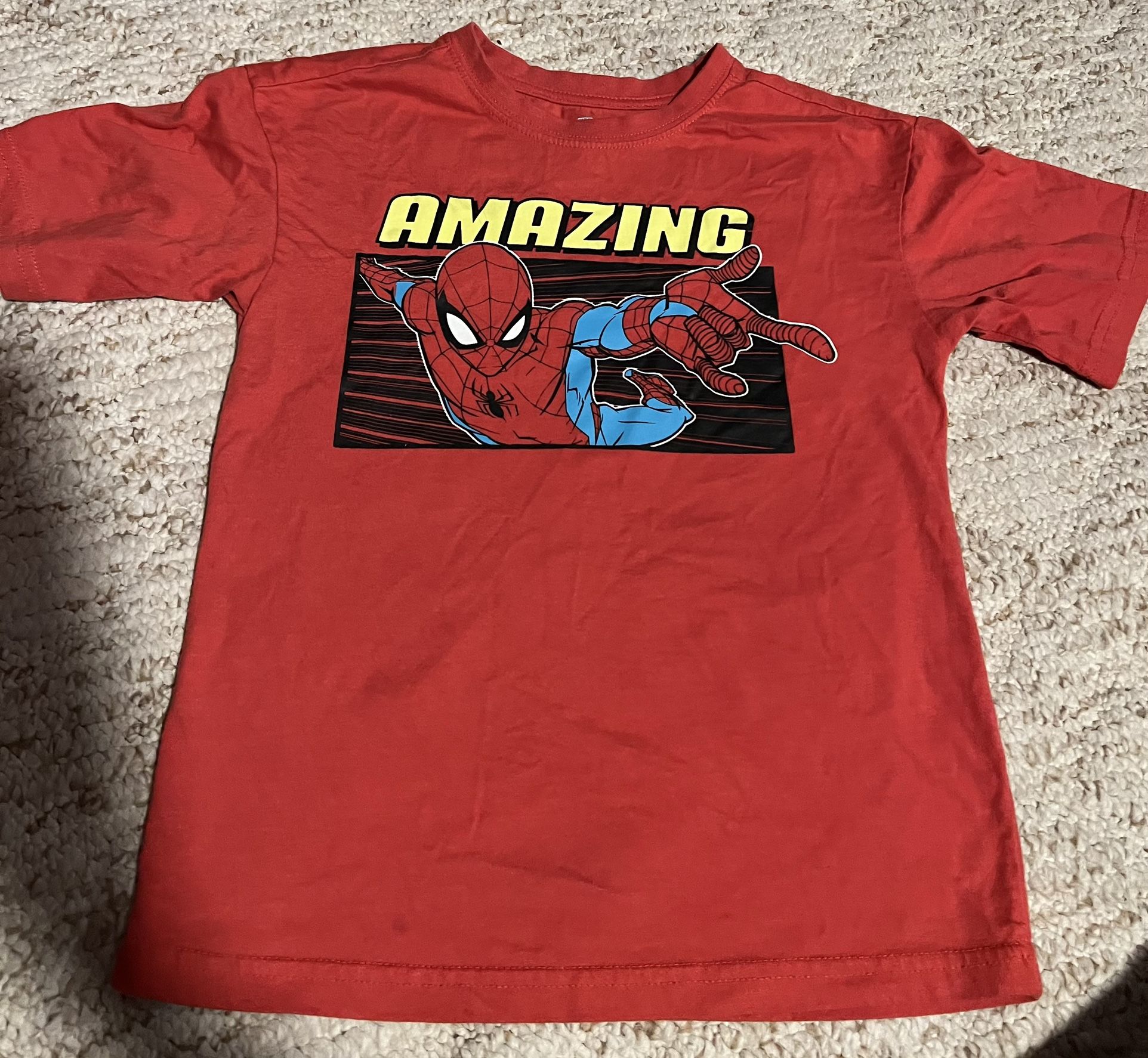 2 Boys T-shirts Spider-Man Size 8
