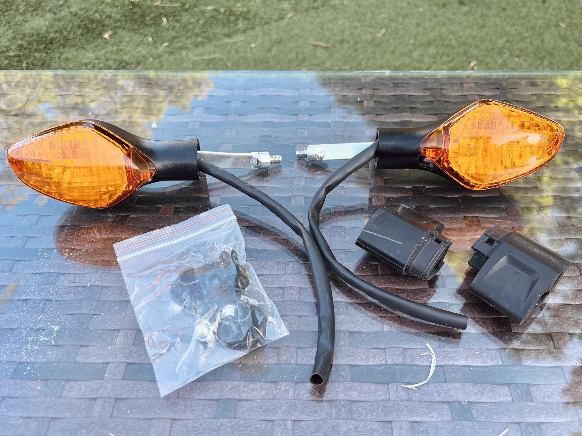 2023 Honda Grom OEM front turn signal lights, pair of blinkers