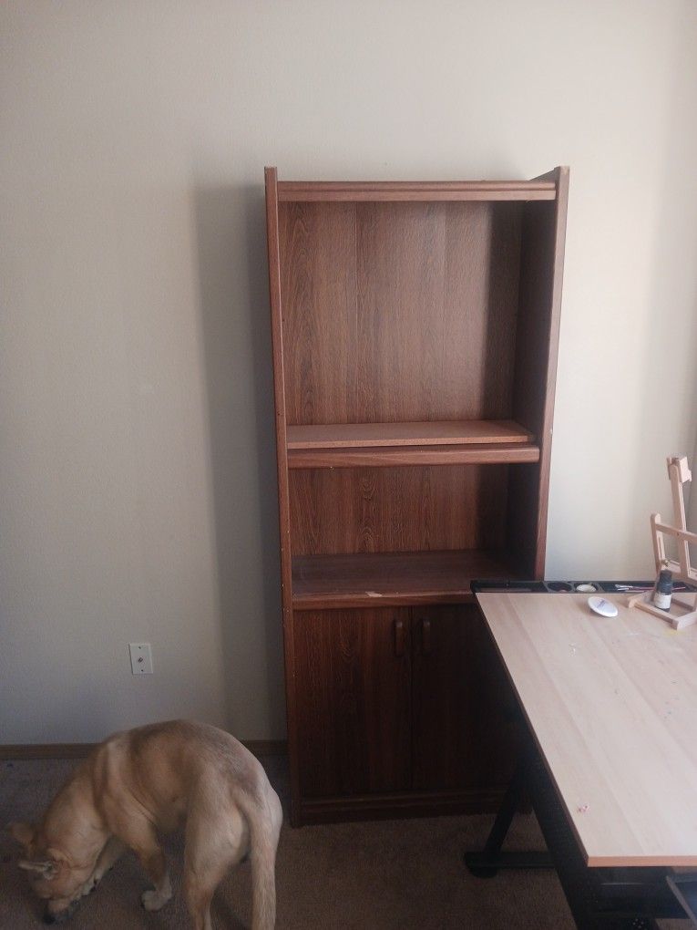 2 Wood Book Shelves