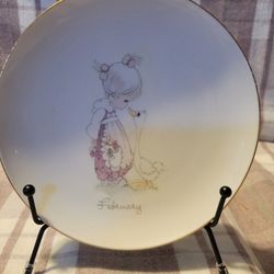 Precious Moments February Plate
