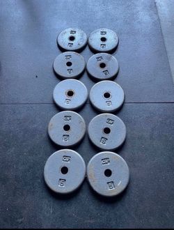 5 lbs Cap Standard 1” Weight Plate… Home Gym Fitness…