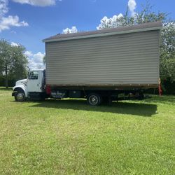 Sheds Relocated, Movemos Casita De Patio Container Rv 