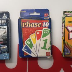 Three Card Games | Battleship, Phase 10, Would You Rather