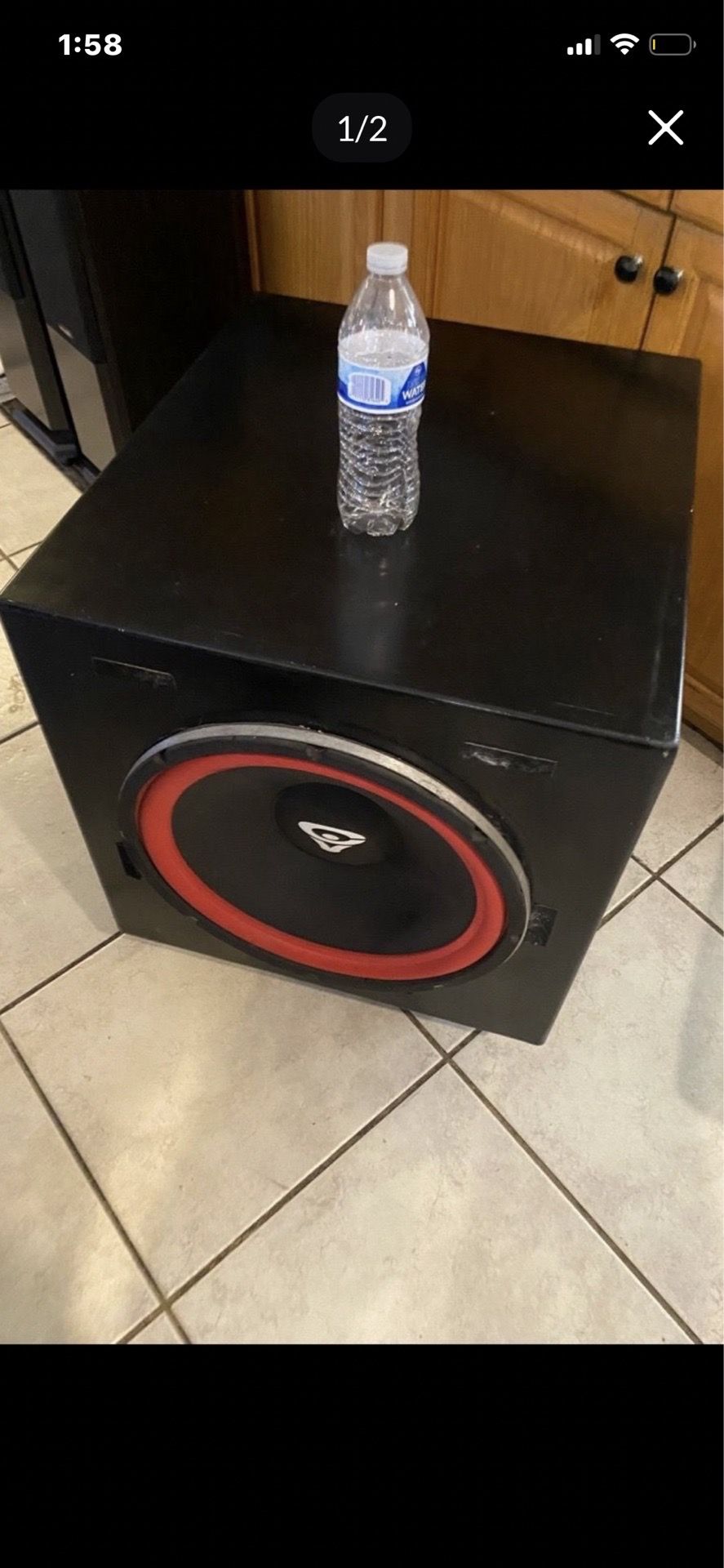 15” Cerwin Vega in free sub box