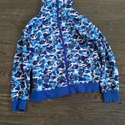 Bape Hoodie Blue