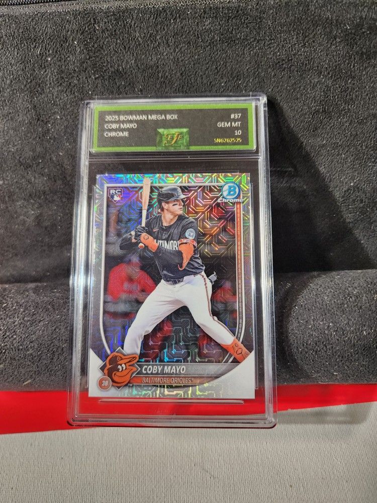 2025 Bowman Chrome Mega Box MOJO #37 Coby Mayo Rookie RC EJE GEM MINT 10