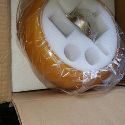 Orange Round Light Fixture