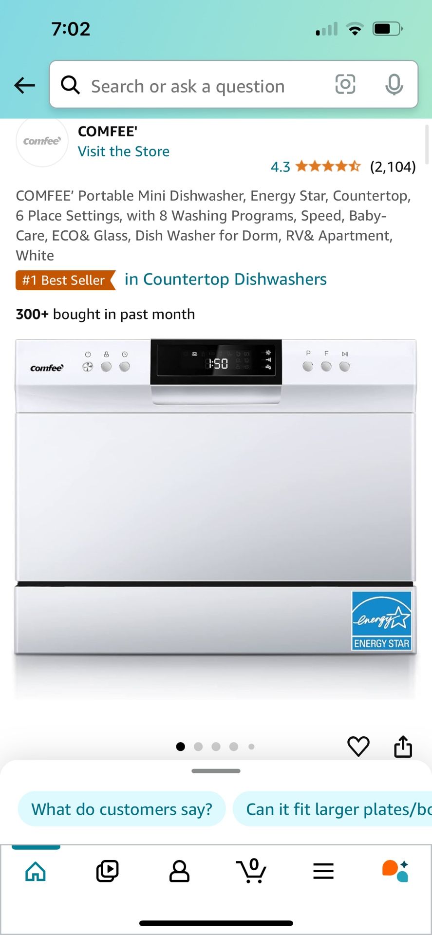 Countertop Dishwasher