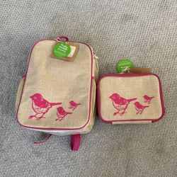 New So Young Back Pack And Lunch Box New With Tags 