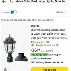 Solar Post Lamp