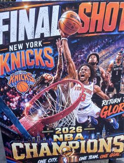 knicks canvas frame 2-5ftx2