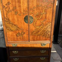 Asian Armoire Dresser
