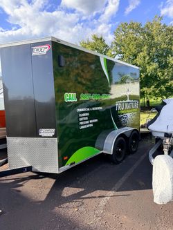 6x12 double axle 8ft ceiling