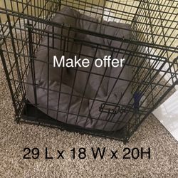 Pet / Dog Cage And Bed