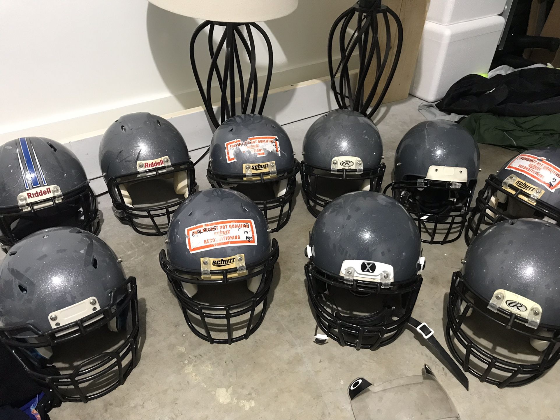 Large , Medium Football Helmets 