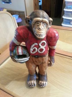 Hand painted monkey..football