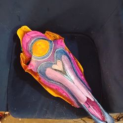 Custom Hand Painted Horse Skull