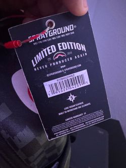 Spray ground backpack