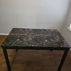 Modern Marble Look Table – 48” x 30”
