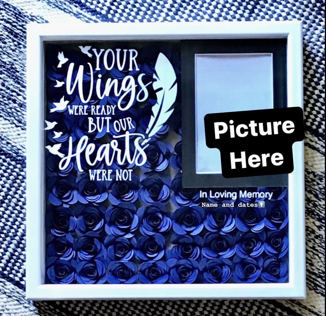Customized Shadow Box Frame/ In Loving Memory