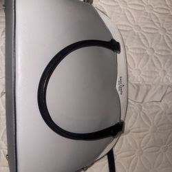 Kate Spade Grey And White Leather Purse