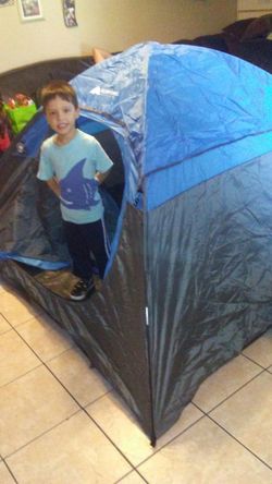 Tent sleeps up to 2.