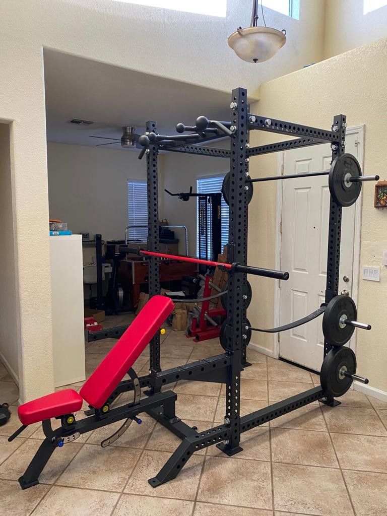 NEW Power Rack, Barbell and Bench