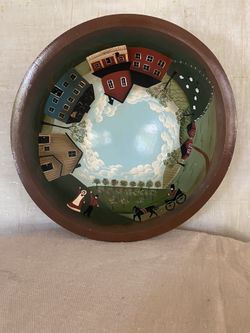 Hand Painted Wood Bowl