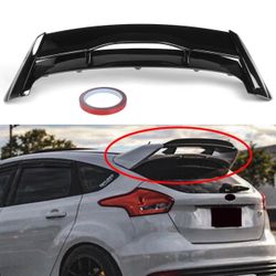 Fits 12-18 Ford Focus Hatchback RS Style Rear Roof Top Spoiler Wing Glossy Black